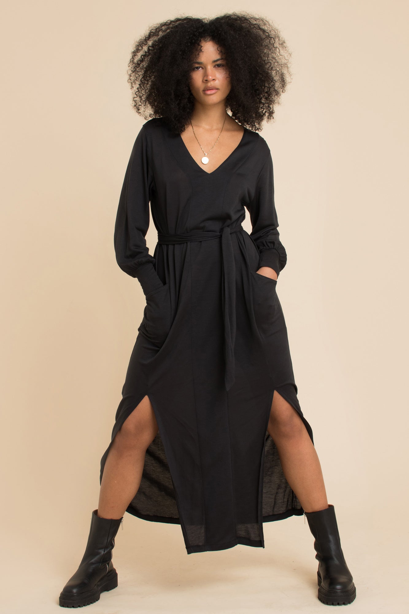 The Long Sleeved Kaftan Dress - 250