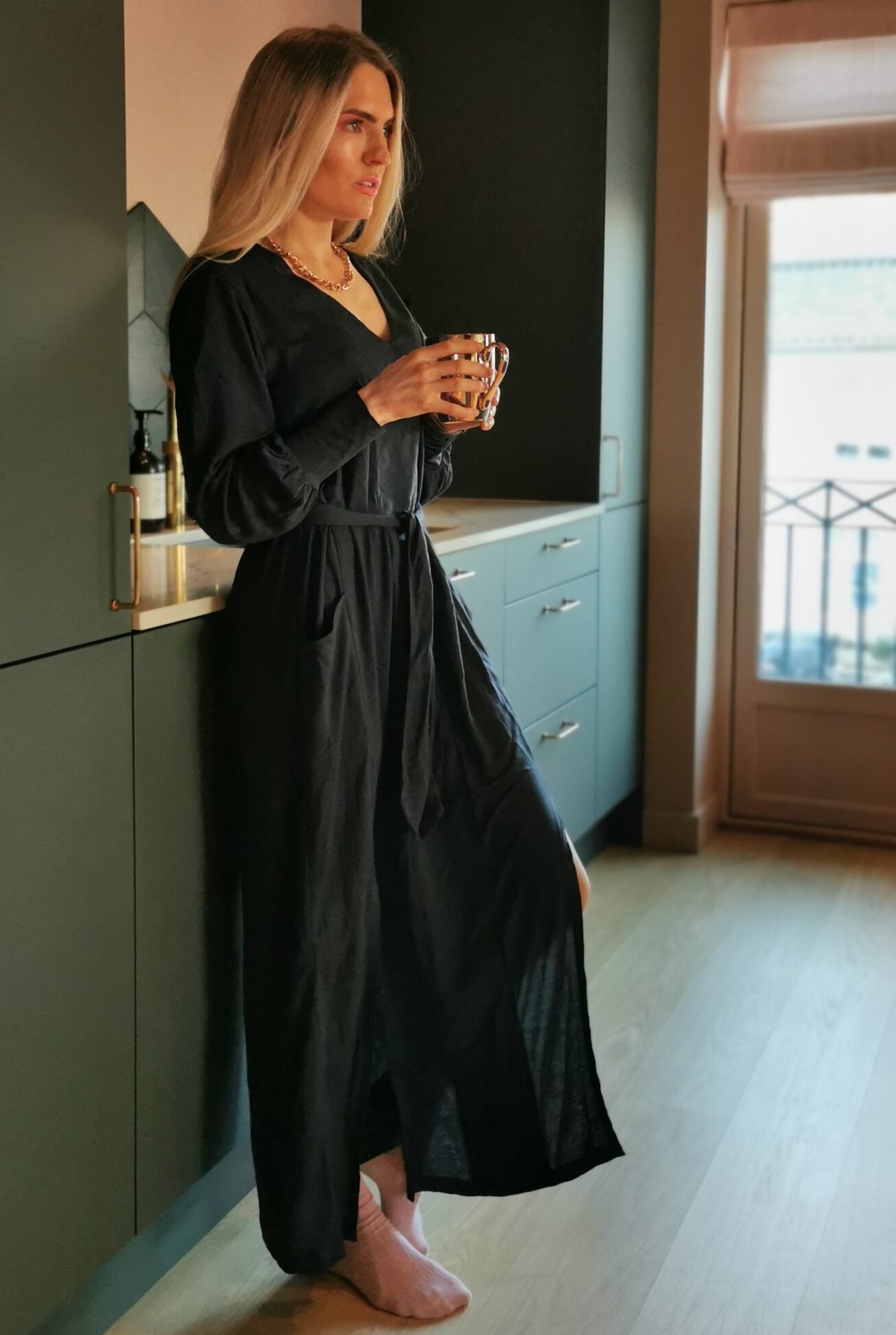 The Long Sleeved Kaftan Dress - 250