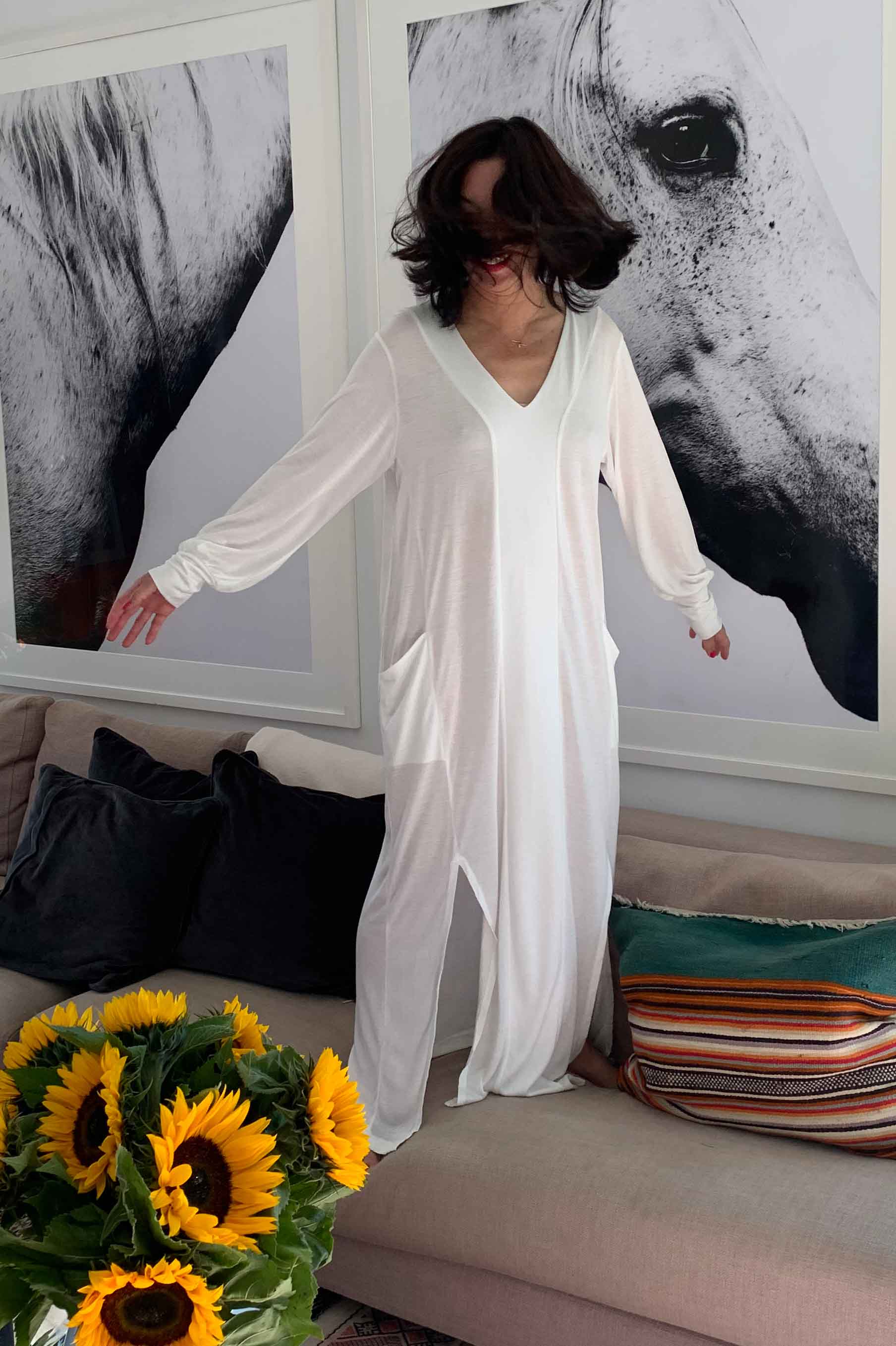 The Long Sleeved Kaftan Dress